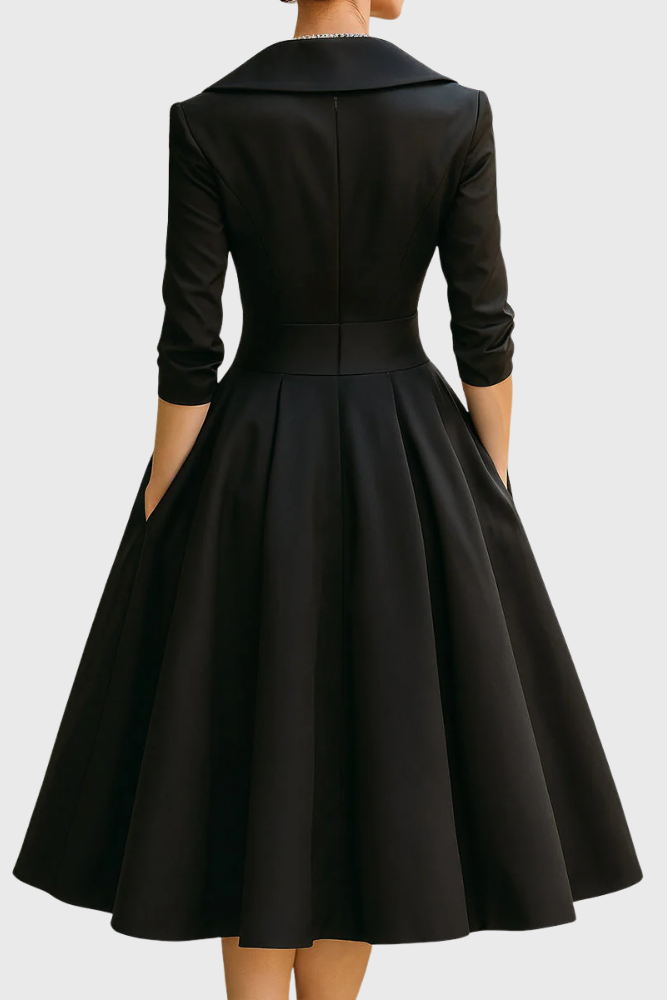 Rosa - Elegante midi-jurk